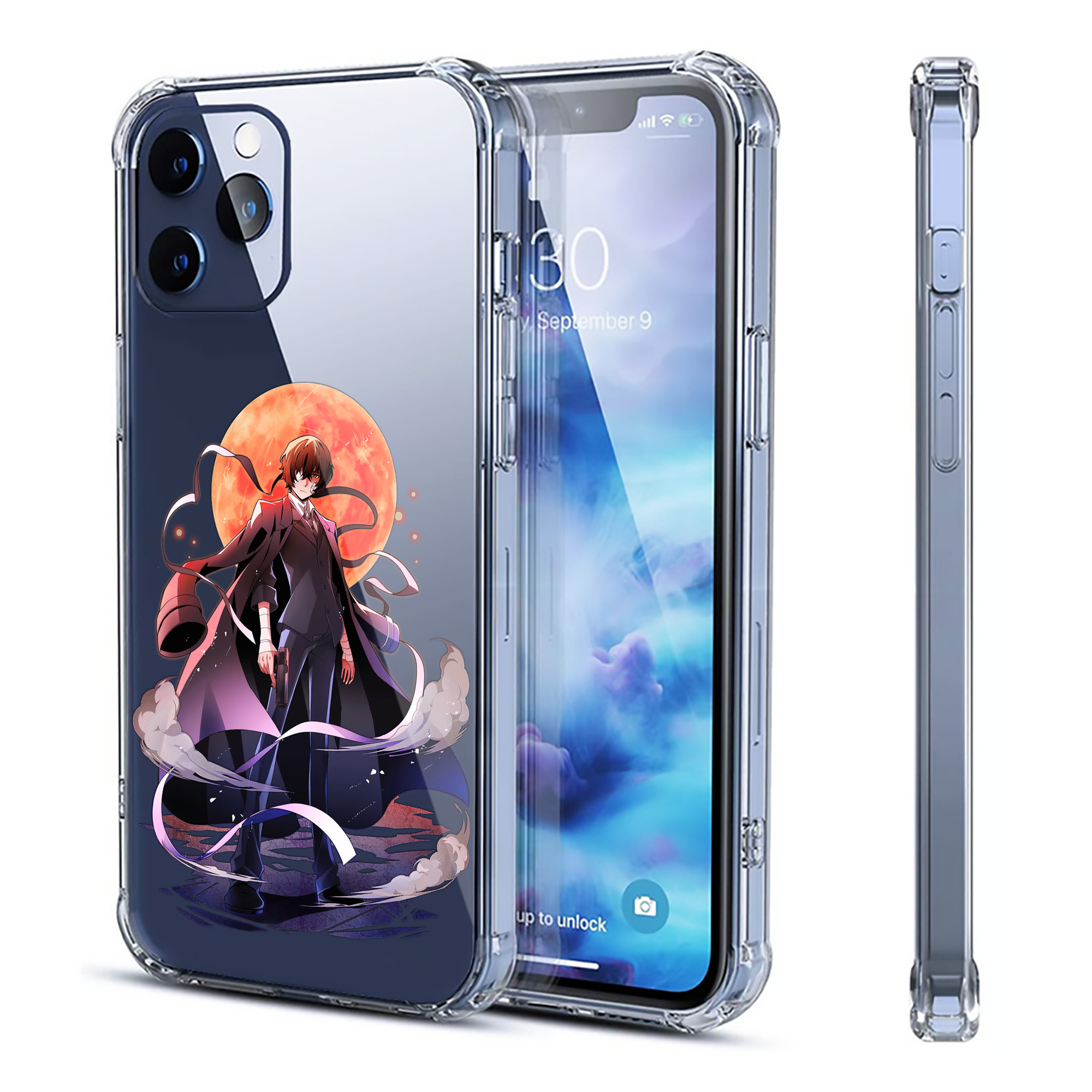 （画像用） 文豪ストレイドッグス Bungo Stray Dogs 【iPhone 12シリーズ対応】透明スマホケース（クリアソフトケース）